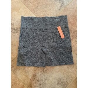 Colsie Women's Ribbed Seamless Lounge Biker Shorts Gray NWT Size XL